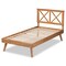 Baxton Studio Galvin Modern and Contemporary Brown Finished Wood Twin Size Platform Bed 179-11245-Zoro - alternate 6